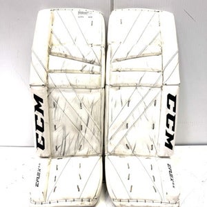 Used Ccm Eflex5.5 Goalie Leg Pads Junior White 30" 11860-s000297354