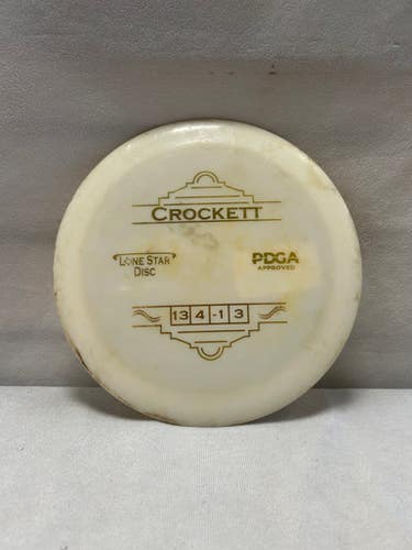 Used Lone Star Disc Crockett Disc Golf Driver White 11490-s000265525