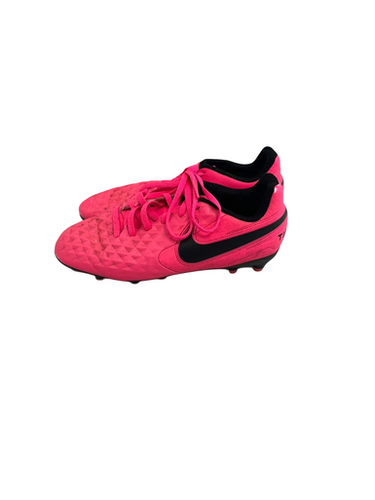 Used Nike Tiempo Jr 4.5 Pink Soccer Cleats 11692-s000141198