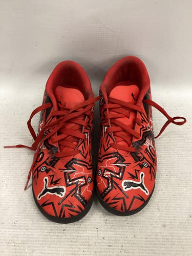Used Puma Soccer Indoor Shoes Red Junior 04.5 11851-s000037741