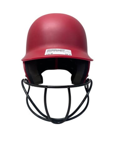 Used Adidas Gsh2a Batting Helmet W Mask Red Sm 11835-s000198138