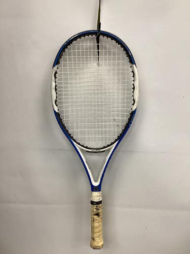 Used Wilson Fury Adult Tennis Racquet Royal Blue 4 5 8" 11851-s000037912