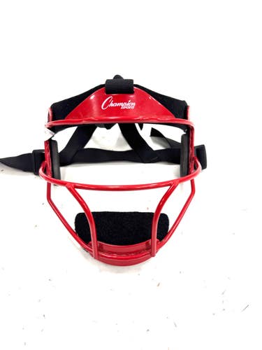 Used Champion Sports RED BB/SB Fielders Mask Red One Size 11860-C000311336