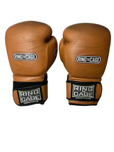 Used Boxing Gloves Brown Lg 11835-s000198527