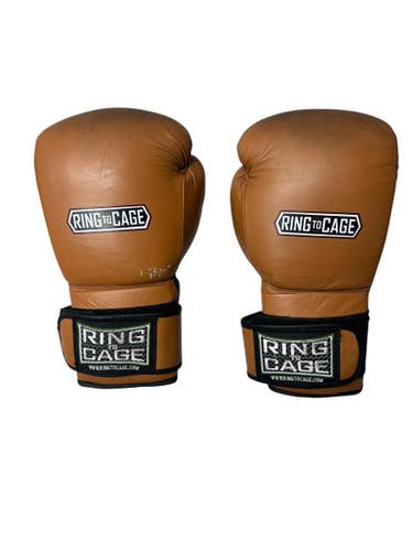 Used Boxing Gloves Brown Lg 11835-s000198523