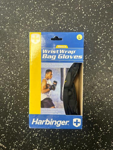 Used Harbinger Martial Arts Gloves Navy Blue Lg 11849-s000032328