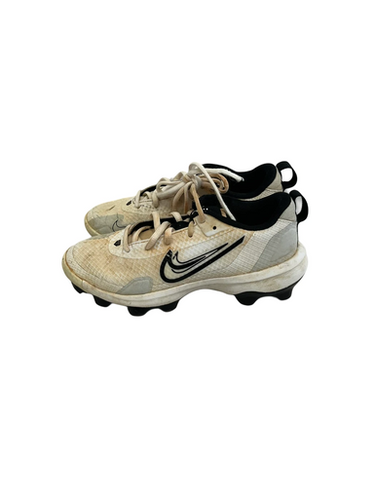 Used Nike Trout Jr 3 Baseball Cleats White 11692-s000142391