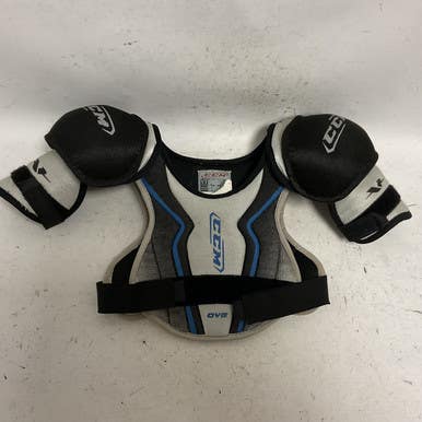 Used Ccm Vector Youth Shoulder Pads Royal Blue Md 11855-s000192220