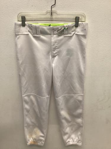Used Mizuno Softball Pants Bb Sb Pant Girls White Sm 11443-s000198676