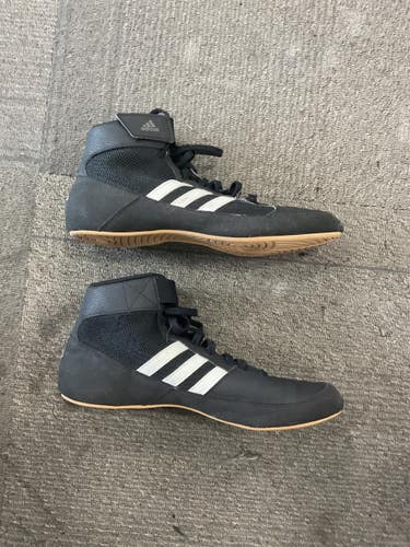 Used Adidas WRESTILING SHOES Wrestling Shoes Black Senior 9.5 11614-S000239265