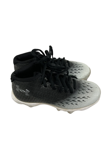 Used Under Armour Spotl,ight Franchise Jr 3 Black Football Cleats 11692-s000142990