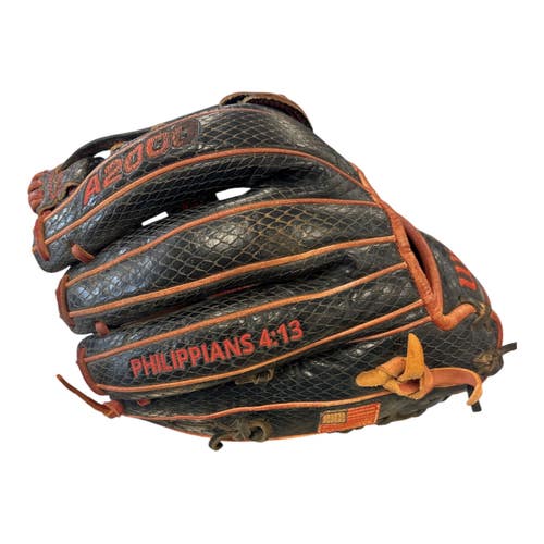 Used Wilson A2000 BB/SB Glove RH Throw Black 12" 11850-S000025033