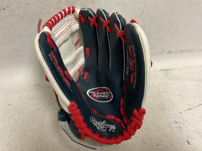 Used Rawlings PLAYER SERIES Baseball Glove RH Throw White/Red/Navy 11" 11855-S000206342