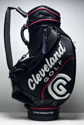 Cleveland CG 19 Staff Bag Black 6-Way Divide Single Strap Golf Bag NEW