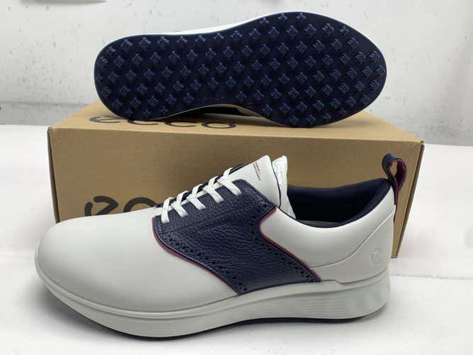 ECCO M S-Casual Lace WP Golf Shoes White Men's SZ 10-10.5 (EU 44) NIB