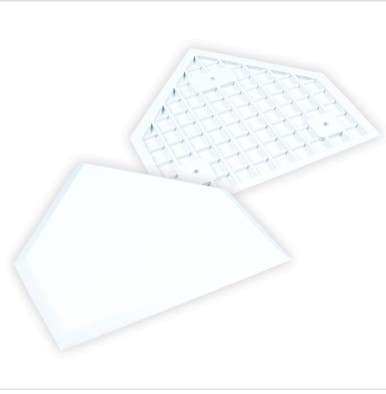 New Waffle Bottom Home Plate With Retail Box 11834-chpb033b