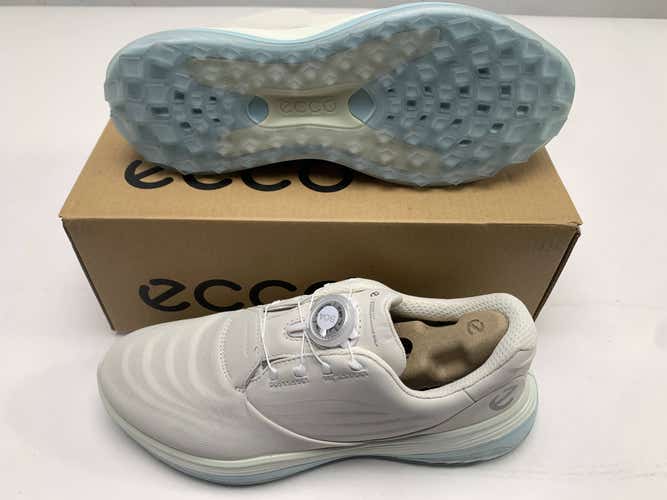 ECCO W LT1 Waterproof BOA Golf Shoes White Women's SZ 7-7.5 (EU 38) NIB