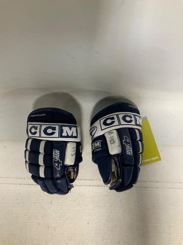 Used CCM 452 TACKS Youth Gloves Navy Blue 8" 11823-S000040457