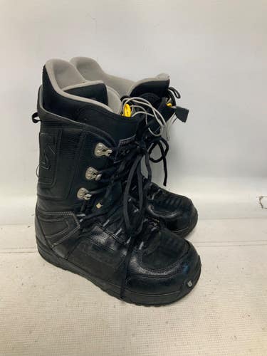 Used Burton IMPRINT Mens Snowboard Boots Black Senior 9 11823-S000040444