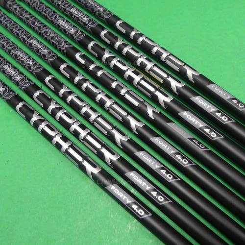 Project X CYPHER Forty 4.0 .370 Ladies Pulled Graphite Iron Shafts SET OF 8