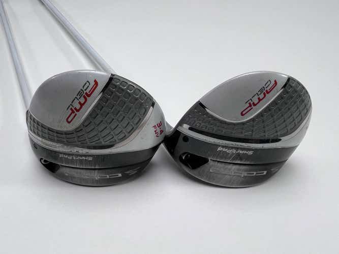 Cobra AMP Cell Silver 3-4 & 5-7 Fairway Wood Set 15* 18* Fuel 55g Senior RH