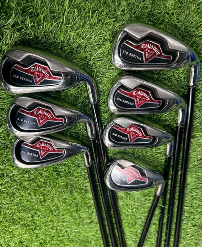 Callaway - 2006 Big Bertha - IRON SET 5-Pw -Graphite Callaway 75gr - Stiff Flex - RH
