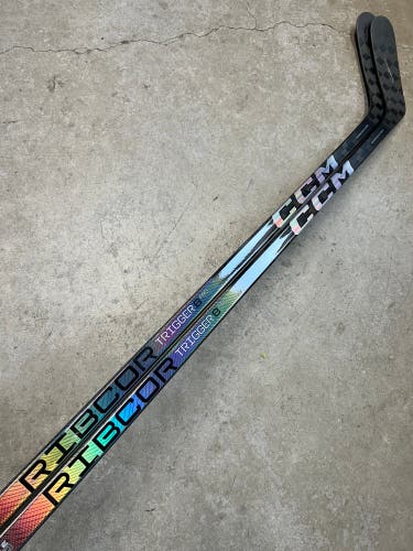 2 PACK 80 Flex P28M Senior CCM RibCor Trigger 8 Pro Left Hand Hockey Stick Pro Stock NHL (New)