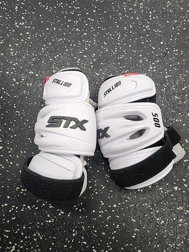 Used STX STALLION 500 Lacrosse Arm Pads/Guards White MD 11849-S000041497