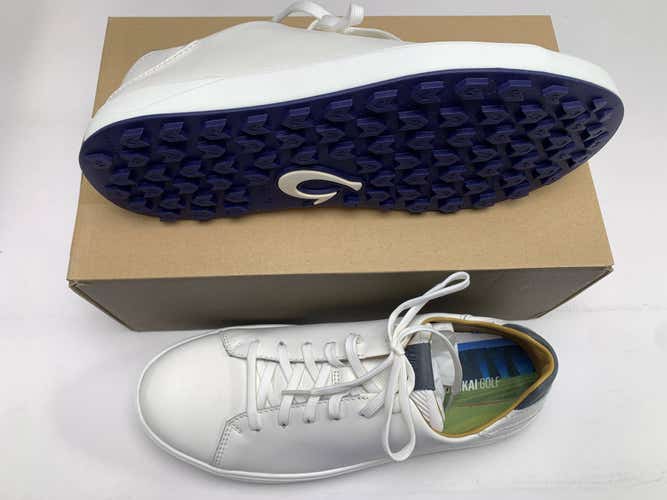 OluKai Wai'Alae Golf Shoes White Men's SZ 10 (10507) NIB