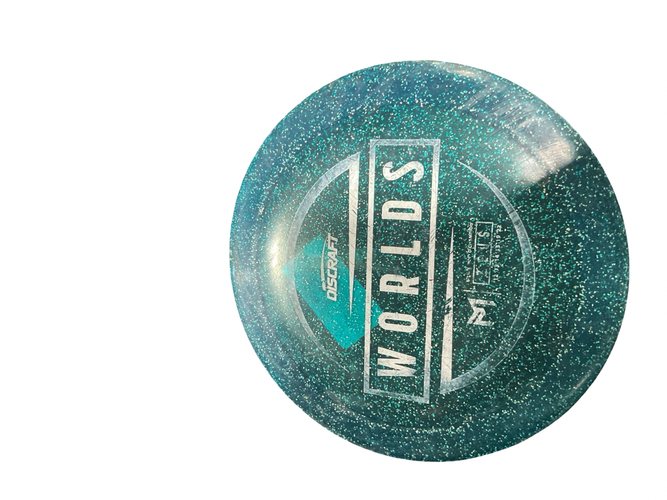 Used Discraft WORLDS DRIVER Disc Golf Driver Teal 11834-S000053349