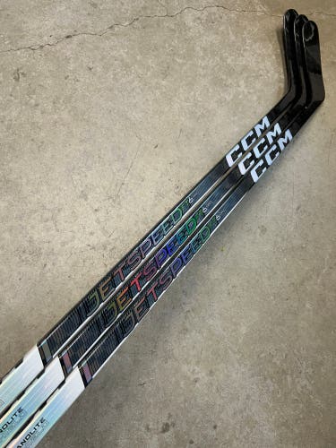 3 PACK 95 Flex P92M Senior CCM JetSpeed FT6 Pro Left Hand Hockey Stick Pro Stock (New)