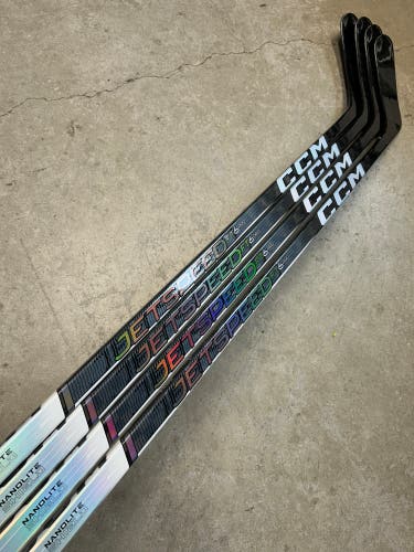 4 PACK 95 Flex P92M Senior CCM JetSpeed FT6 Pro Left Hand Hockey Stick Pro Stock (New)