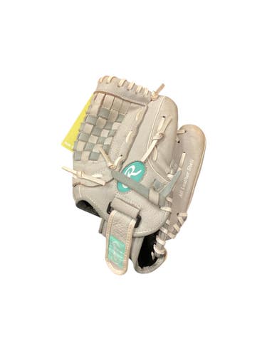 Used Rawlings SCSB115M RH Throw Fastpitch Gloves Grey 11 1/2" 11846-S000106998