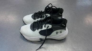 Used Under Armour Basketball Shoes Y White Junior 02.5 11339-s000195983