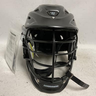 Used Warrior Burn Lacrosse Helmet Black Md 11855-s000193926