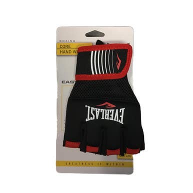 New Everlast Core Hand Wraps L Xl - Red And Black 11730-evep00002179