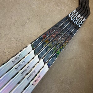 5 PACK 80 Flex P28M Senior CCM JetSpeed FT6 Pro Left Hand Hockey Stick Pro Stock (New)