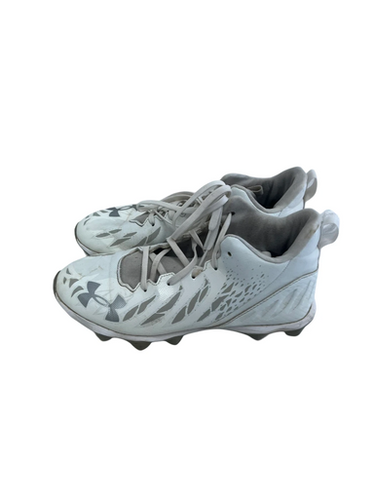 Used Under Armour Spotlight Franchise Mens 7 White Football Shoes 11692-s000143777