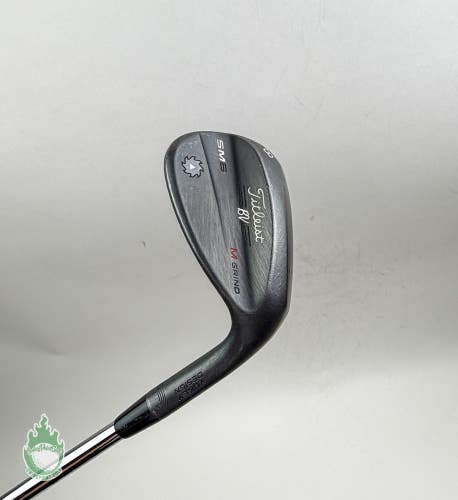 Titleist Vokey SM6 M Grind Jet Black Wedge 58*-08 Wedge Flex Steel Golf Club