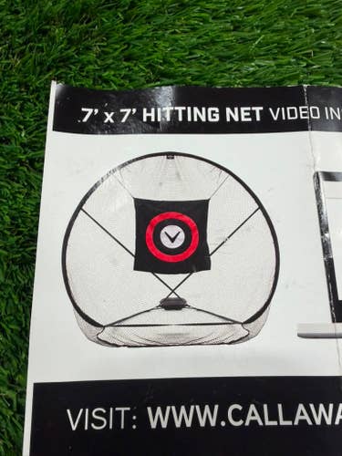 Callaway Hitting Net 7'x7' + Pro Caddie +Hitting mat - Home Range Pract