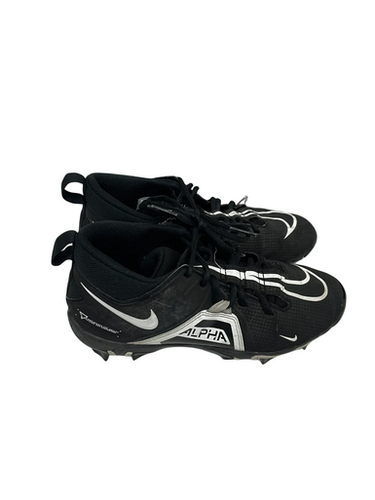 Used Nike Alpha Menace 3 Shark Mens 8 Black Football Cleats 11692-s000143901
