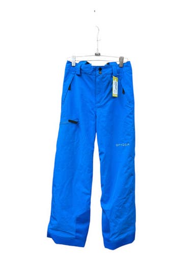 Used Spyder Yth Size 14 Md Snow Pants Bib - Royal Blue 11835-s000200856