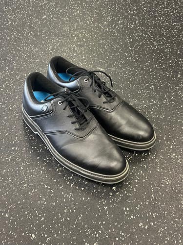 Used Foot Joy 57024 Mens Golf Shoes Black Senior 10 11849-s000033527