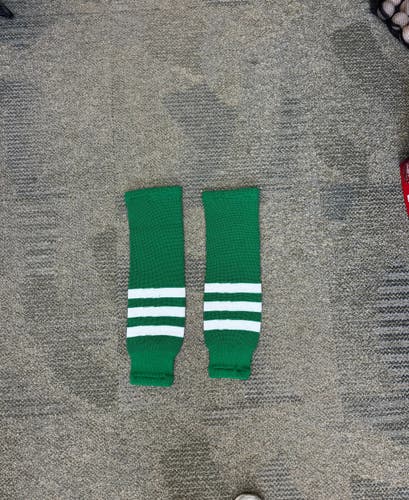 Green/White Youth Hockey Socks (New)