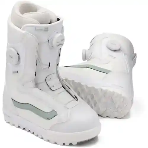 NEW 2026 Vans Encore Pro 30th Anniversary Snowboard Boots White/Gray Olive Women's Size 7.5