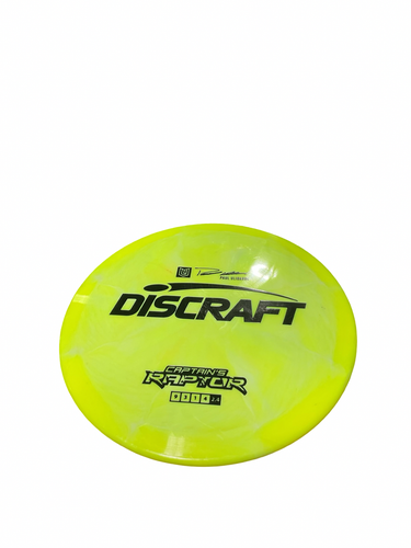 Used Discraft CAPTAINS RAPTOR DRIVER Disc Golf Driver Yellow 11834-S000053138