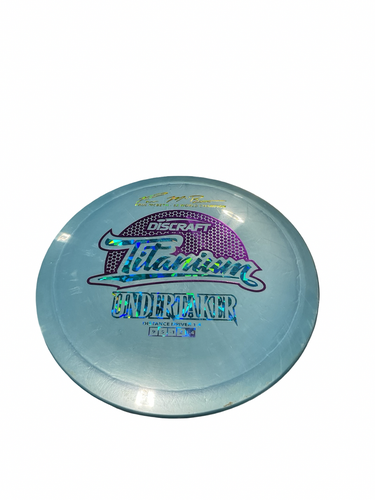 Used Discraft TITANIUM UNDERTAKER Disc Golf Driver Royal Blue 11834-S000053153