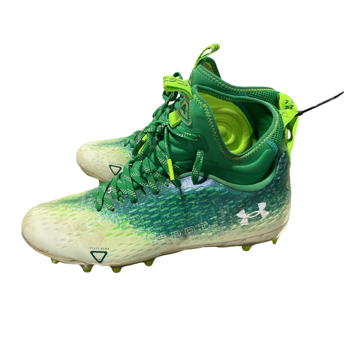 Used Under Armour Adult FB Cleats Green Senior 9.5 11834-S000052758