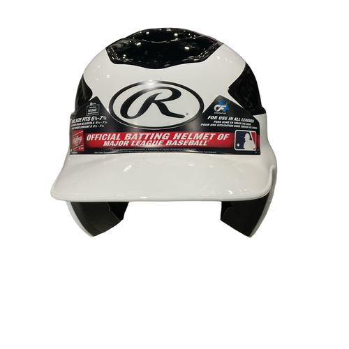 Used Rawlings 6.5-7.5 HELMET Batting Helmet No Mask White One Size 11834-S000052767