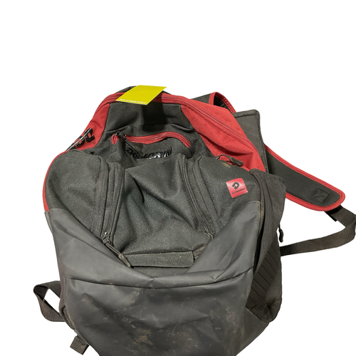 Used Demarini BLK/MAROON BACKPACK BB/SB Player Carry Bag Black 11834-S000052827